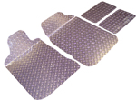 Diamond Plate Floor Mats 4pc Set - 2G DSM