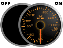 STRI X-Line Smoke/Amber Oil Temp (Elec)