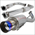 Spec-D 3 Inch Inlet N1 Style Catback Exhaust w/Burnt Tip - 2G DSM