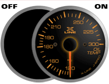 STRI X-Line Smoke/Amber Oil Temp (Elec)