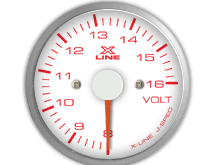 STRI X-Line White Voltmeter (Elec) 60mm